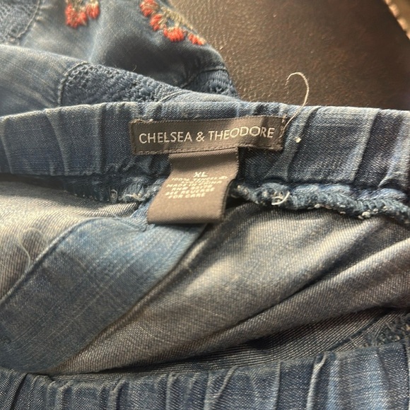 Chelsea & Theodore Blue Denim Pants - Picture 10 of 13
